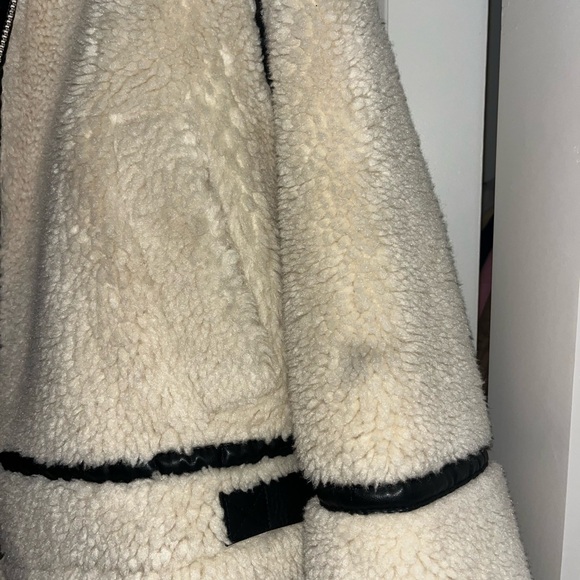 Zara Cream Jacket with Black Trim - Picture 3 of 5